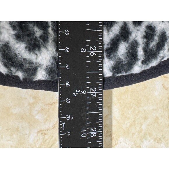 Lands End Womens 2X Leopard Print Zip Up Fleece Jacket with Zip Pockets - Picture 12 of 13